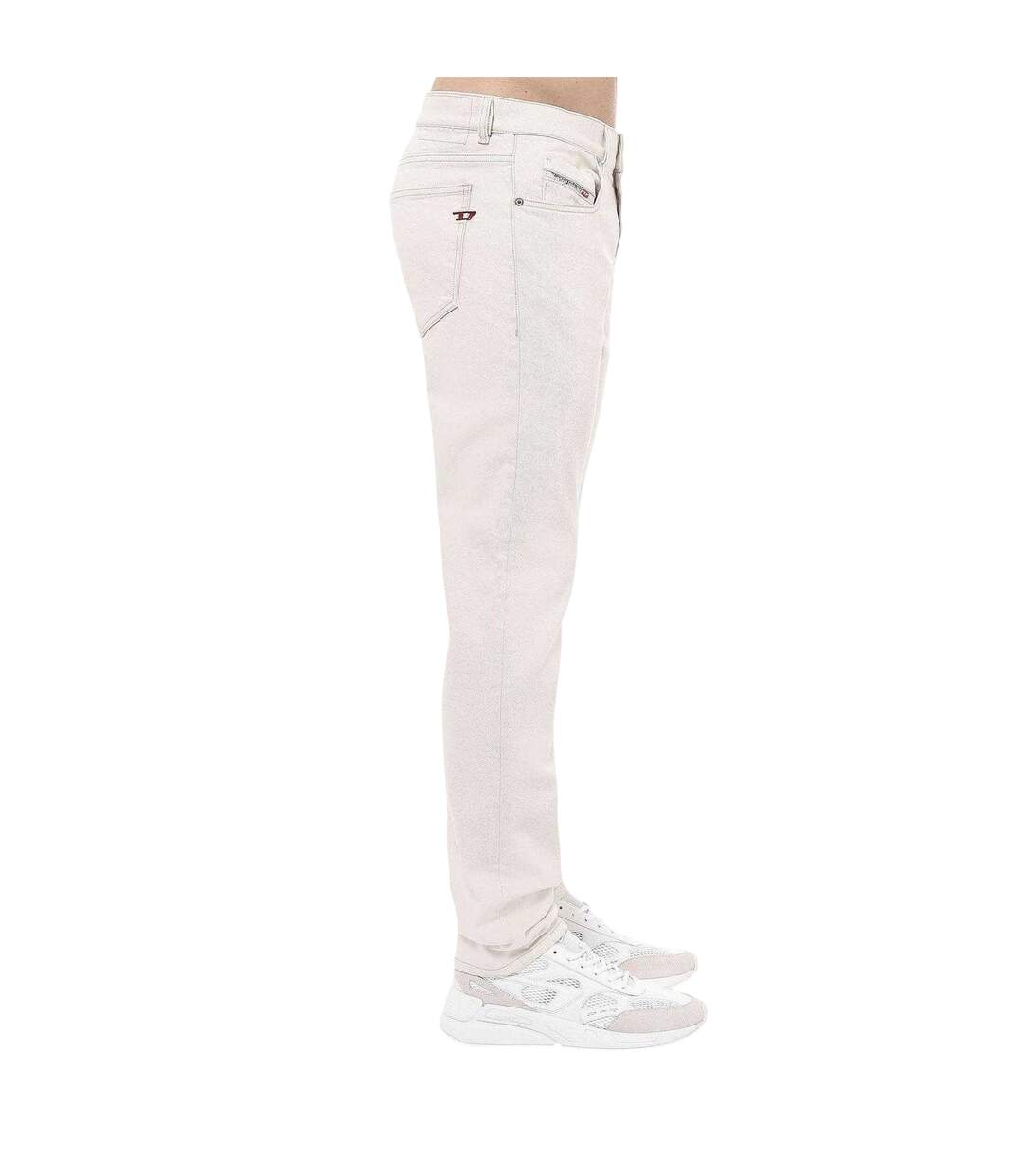 Mens 2019 D-strukt Denim Mid Rise Slim Jeans White Diesel-4
