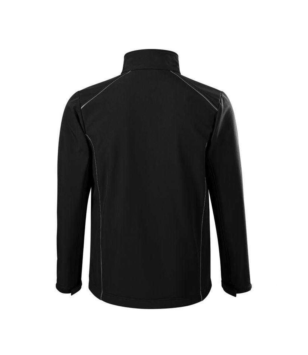 Mens Valley Soft Shell Jacket Black Malfini-2