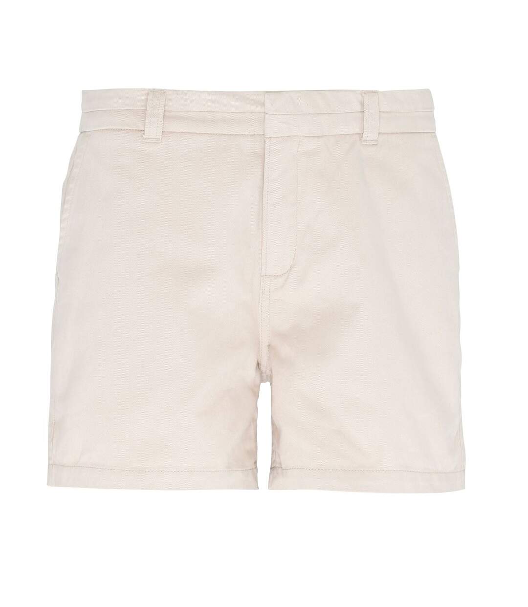 Short en coton pour femme - AQ061 - beige clair naturel-1