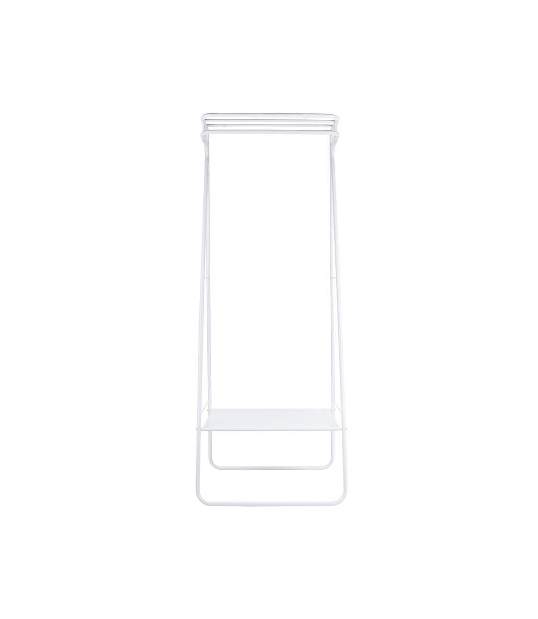 Porte manteau design industriel Fushion - L. 64 x H. 173 cm - Blanc-2