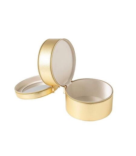 Boîte Ronde Pour Cosmétiques Ericka 19cm Or