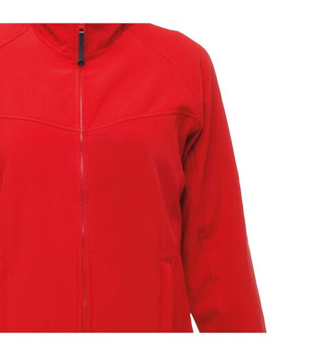 Regatta Womens/Ladies Uproar Softshell Jacket (Water Repellent & Wind Resistant) (Classic Red/Seal Grey) - UTRW1212