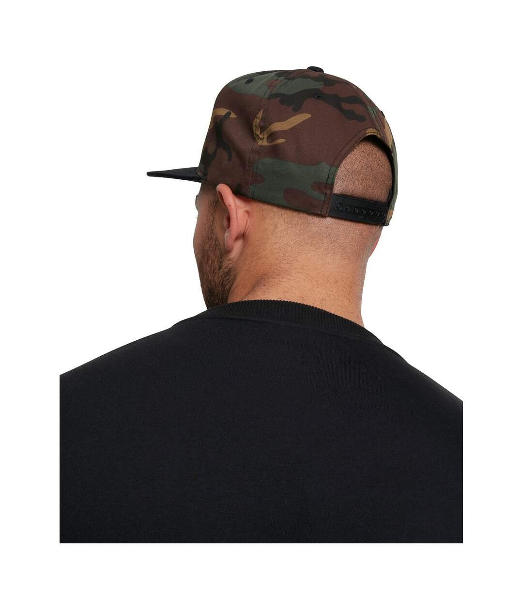 Casquette ajustable classic adulte vert kaki / noir Yupoong-2