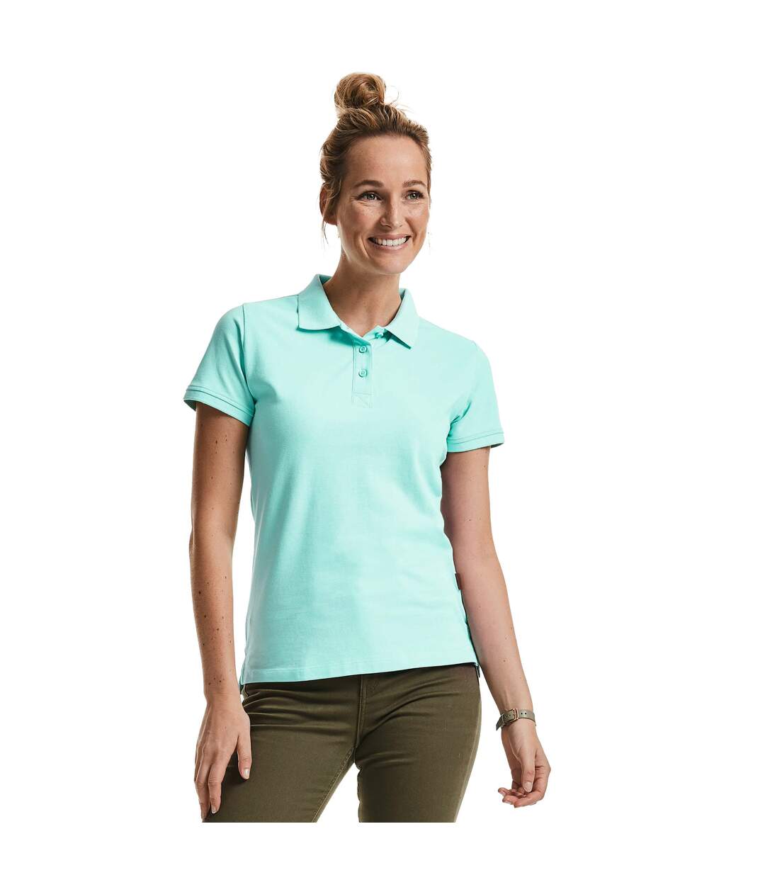 Polo Femme Bleu Clair Russell-1