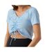 T-Shirt blanc/bleu femme mamalicious gisele-1
