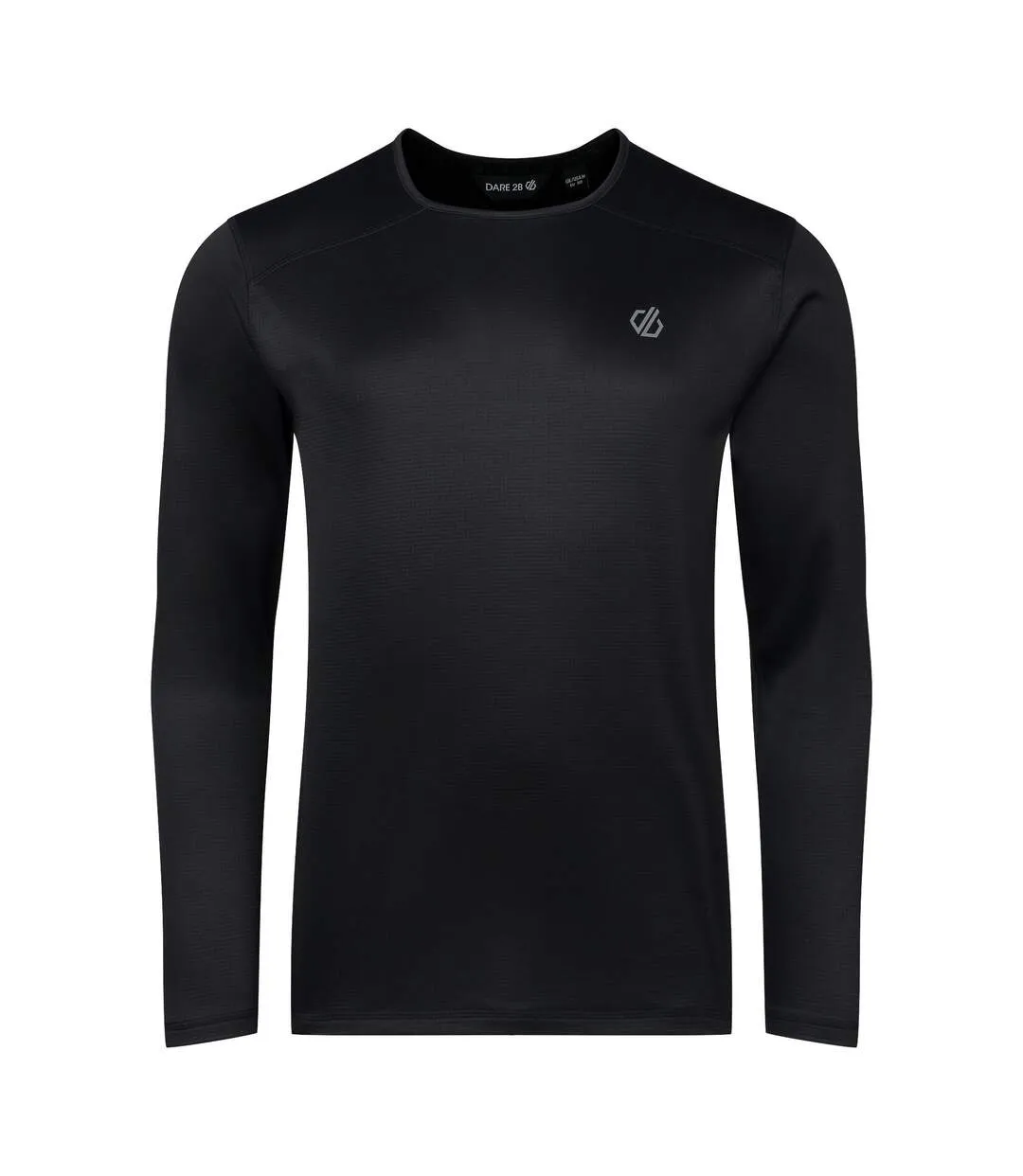 Mens Ventura Grid Crew Neck Fleece Top Black Dare 2B-2