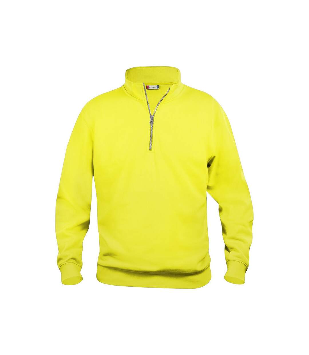 Sweat basic adulte jaune fluo Clique-1