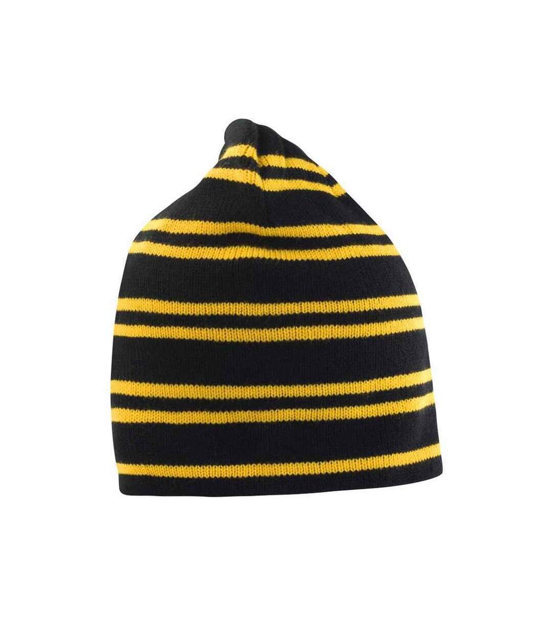Bonnet Team Jaune Or Noir Result Winter Essentials-2