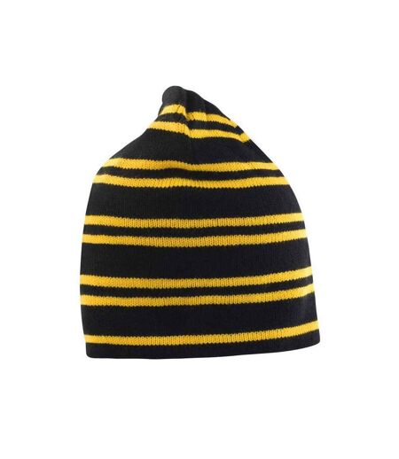 Bonnet Team Jaune Or Noir Result Winter Essentials