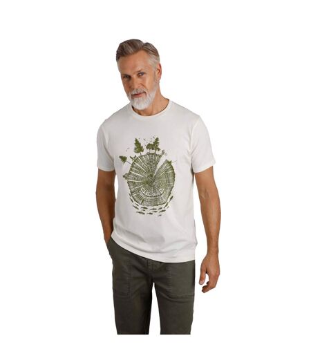 Mens woodsman screenprint eco friendly t-shirt dusty aqua Weird Fish