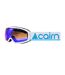 Masque de ski blanc/turquoise mixte cairn glory spx3-1