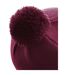 Bonnet Pom Pom Original Bordeaux Beechfield-2