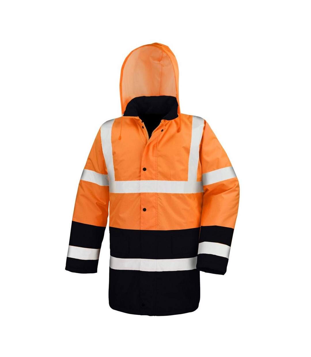 Manteau homme orange fluo / noir SAFE-GUARD by Result-1