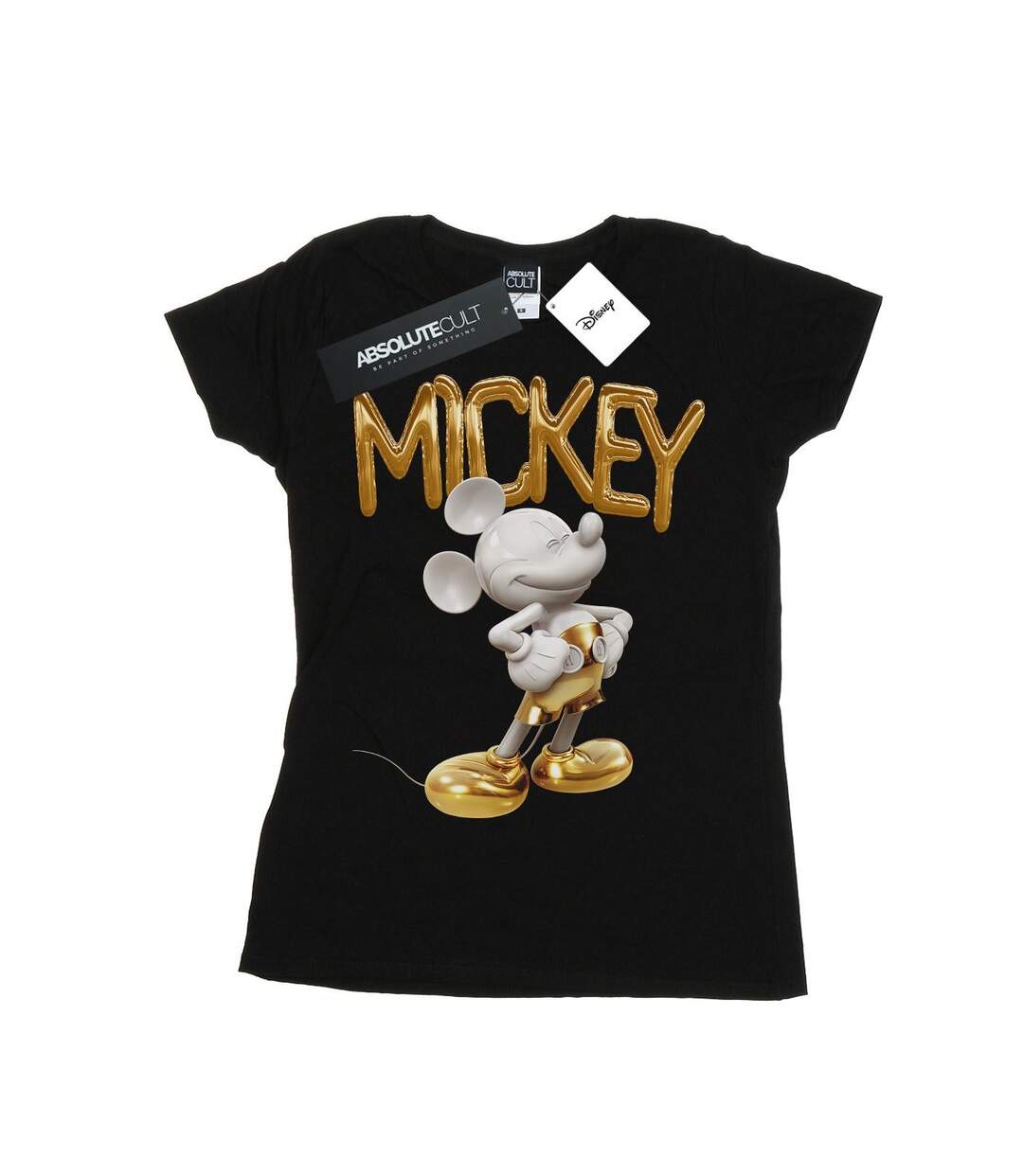 Disney Femme/Les femmes - T-shirt en coton avec statue en or de Mickey Mouse (Noir) - UTBI32758-1