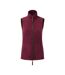 Womens/ladies artisan fleece gilet burgundy/brown Premier-1