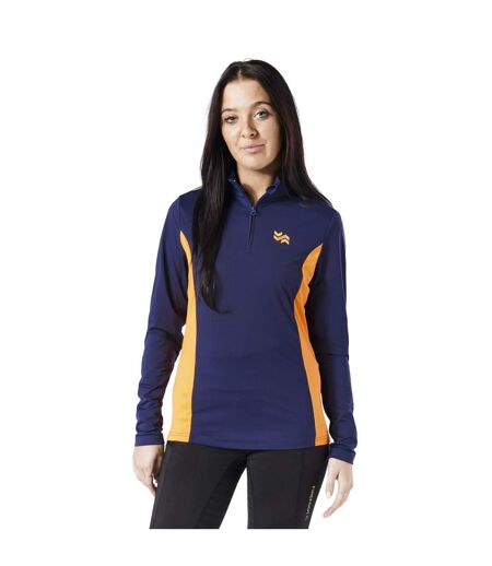 Haut thermique standbury femme bleu marine / orange Firefoot Firefoot