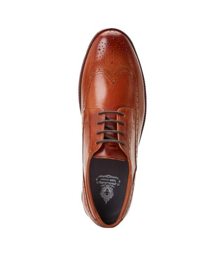Chaussures Brogues Flight Homme Marron Clair Base London