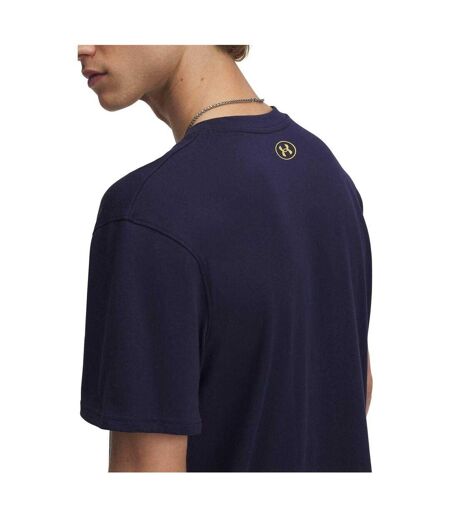Mens Holiday Heavyweight Regular T-shirt Blue Under Armour
