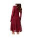 Robe Rouge Femme Vila Volettis Mesi - L