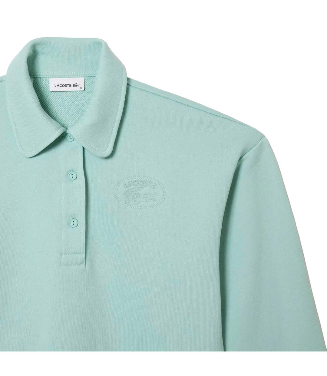 Womens/ladies relaxed fit polo sweatshirt green Lacoste-4