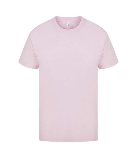 T-shirt Manches Courtes Homme Rose Clair Casual