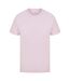 T-shirt Manches Courtes Homme Rose Clair Casual-2