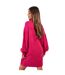 Robe-pull Motif/style Maille Torsadée Chalk Femme Rose Threadbare-3