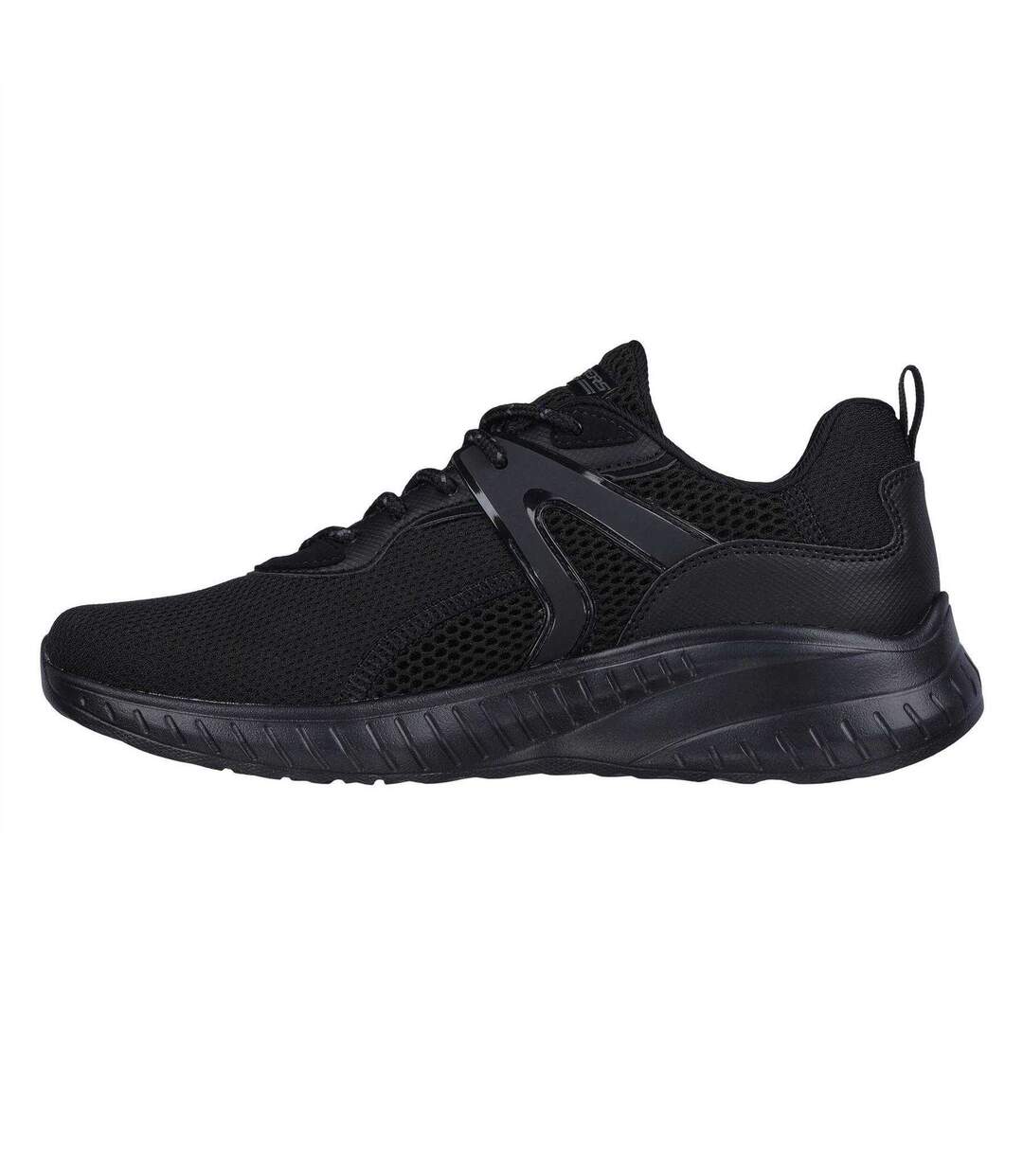 Womens/ladies Bobs Squad Chaos Trainers Black Skechers-2
