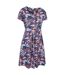Womens/ladies orchid leaf dress purple Mountain Warehouse-3
