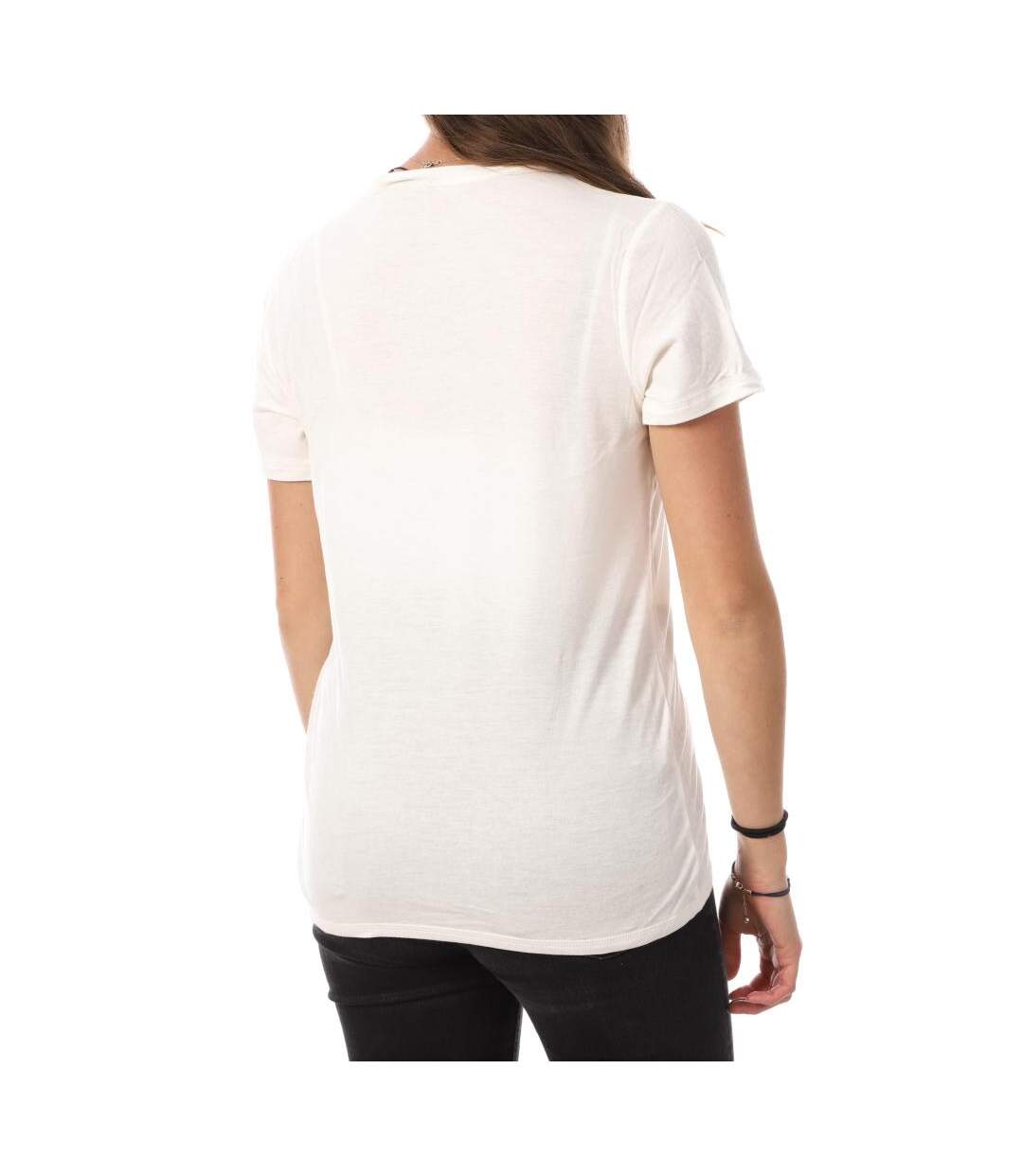 T-Shirt Blanc Femme JDY Suma Wool - L