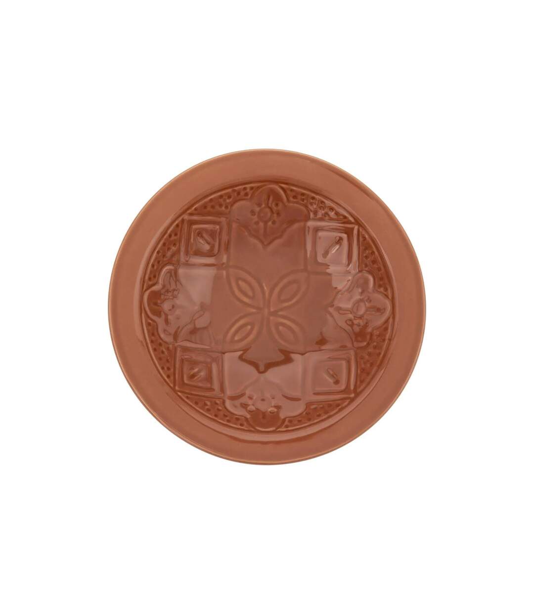 Lot de 6 Assiettes Creuses Faïence Sienna 23cm Terracotta-1