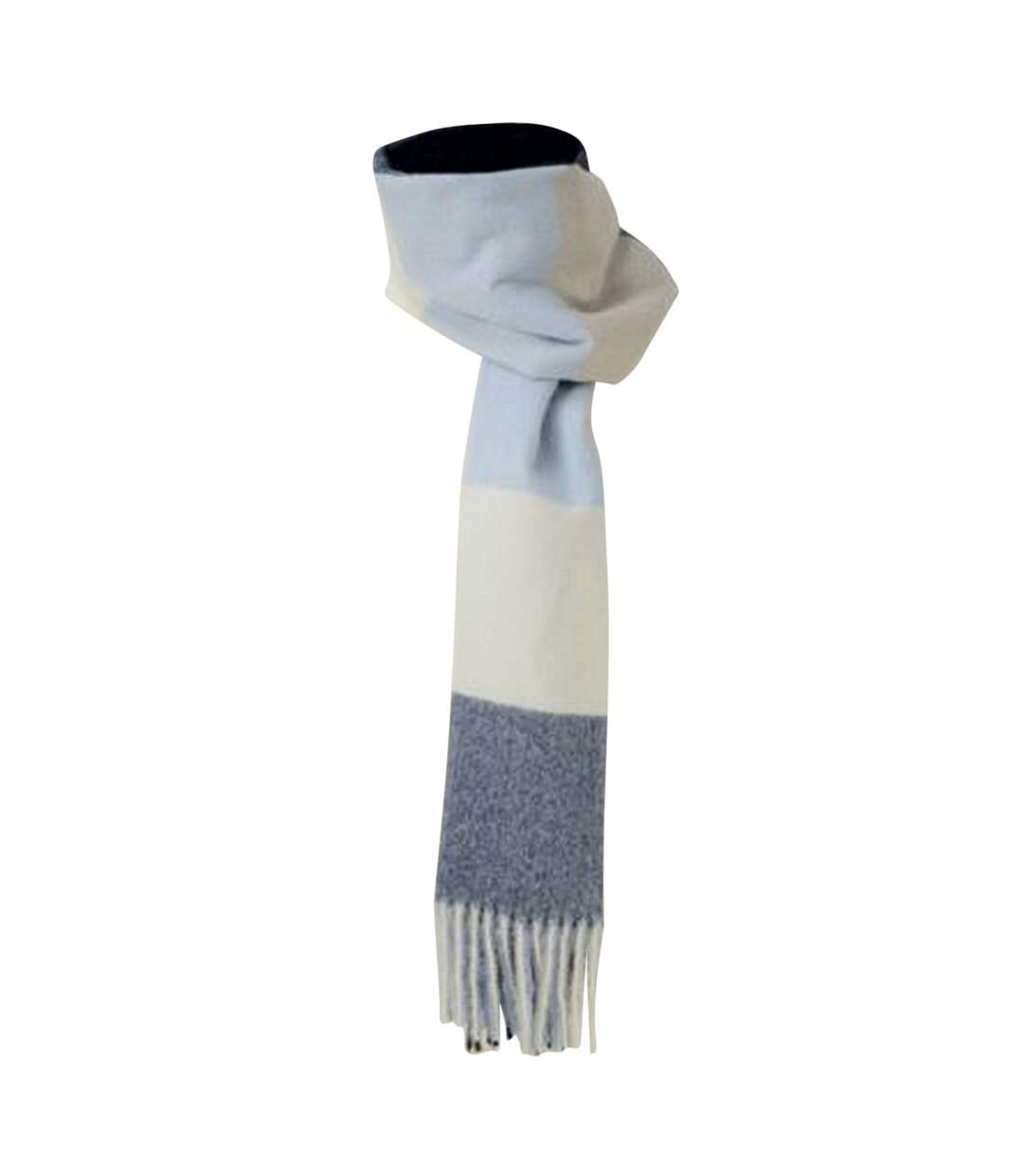 écharpe cumbria femme taille unique bleu marine / blanc / bleu clair HyFASHION-1