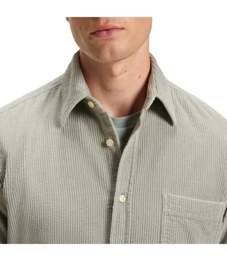 Mens Cotton Regular Long-sleeved Shirt Green Boss