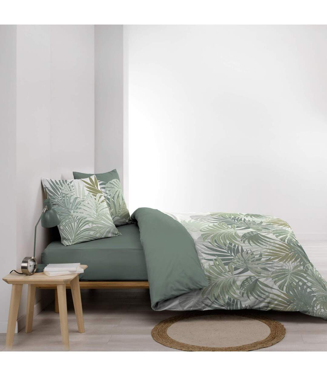 Parure de Lit 3 Pièces Nymea 240x220cm Vert-3