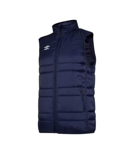 Mens club essential gilet dark navy/white Umbro