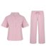 Ensemble Haut Et Bas Manches Courtes Femme Rose Miso-1