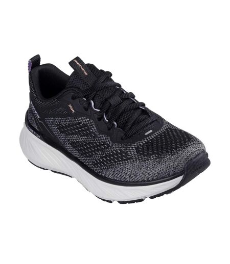 Womens/ladies edgeride power flow trainers black/lavender Skechers