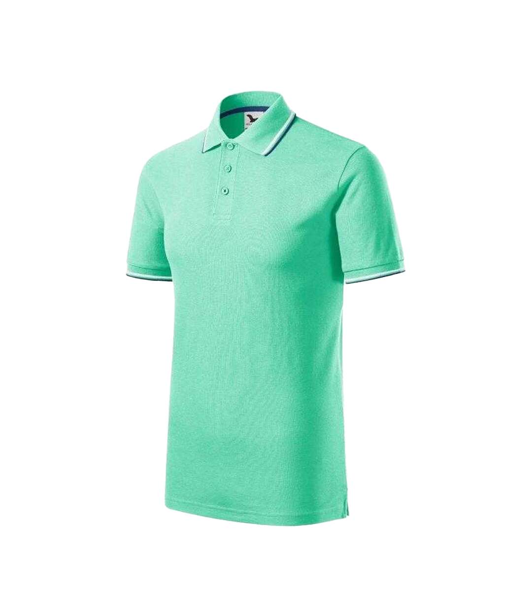 Polo Focus Homme Turquoise Pâle Malfini-3
