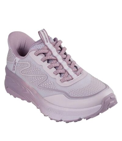 Womens/ladies Switch Back Mist Hiking Shoes Pink Grey Skechers