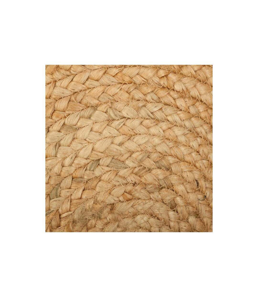 Tapis en Jute Ajouré 120cm Beige-5