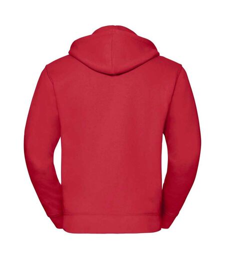 Mens authentic hooded sweatshirt classic red Russell