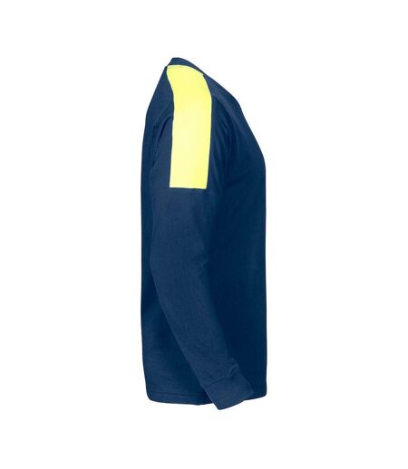 Mens 2020 T-shirt Navy Yellow Projob