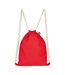 Sac À Cordon 38 Cm X 46 Cm Rouge Printwear-2