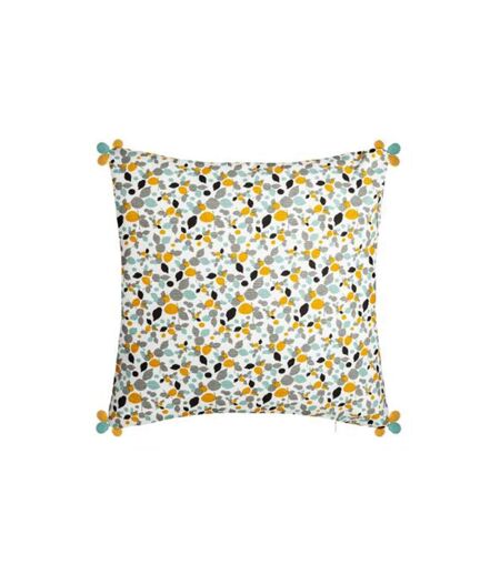 Housse de Coussin Imprimé Razzo 40x40cm Ocre