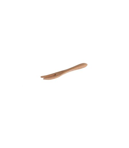 Lot de 4 Fourchettes 2 Dents Eco 9cm Naturel