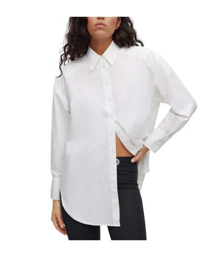 Womens/ladies Ennia Shirt White Hugo