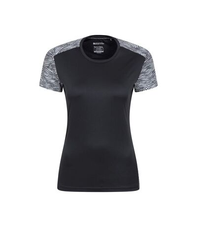 T-shirt Pro Femme Noir Mountain Warehouse
