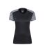 T-shirt Pro Femme Noir Mountain Warehouse-1