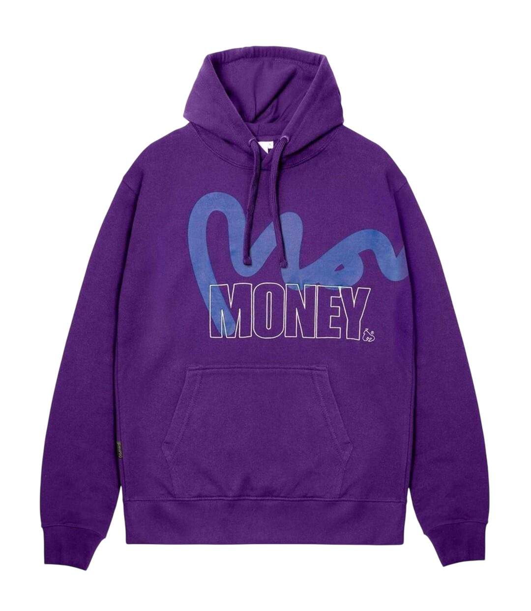 Sweat À Capuche Motif/style Pochoir Block Homme Violet Money-1