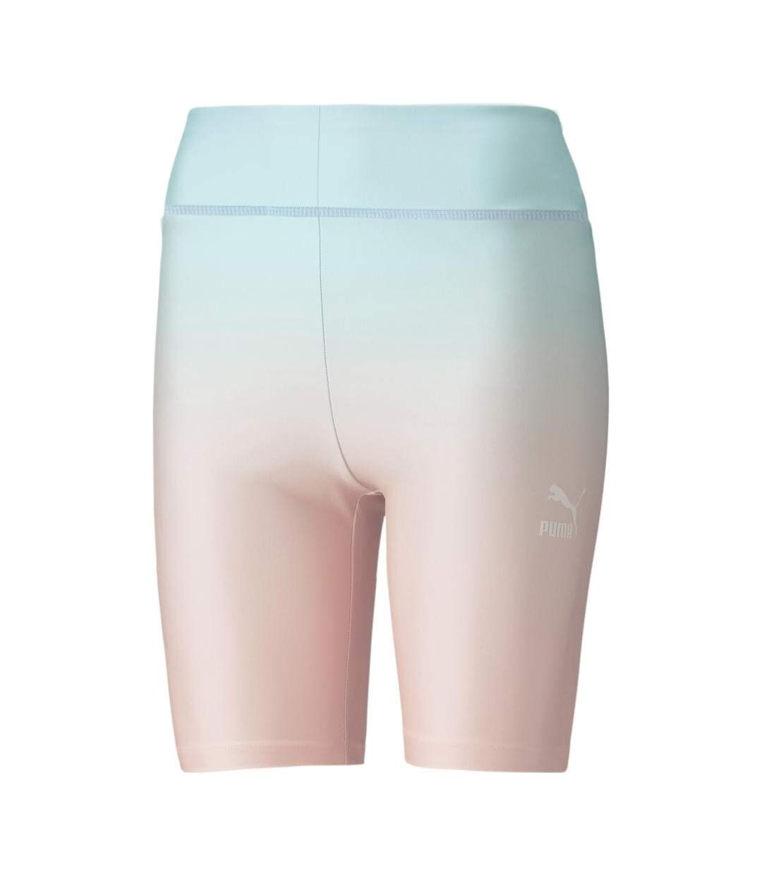 Short cycliste bleu/rose femme puma gloa aop - m-1